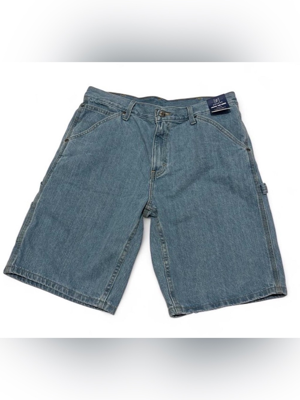 George Men's Light Blue Jean Shorts